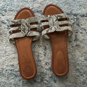 Snake Skin print Vince Caputo slides